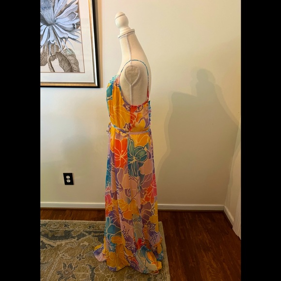 NWT Ramy Brook Printed Ivy Dress. Size Medium. Gorgeous design, feminine & sexy! - Picture 4 of 12